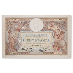 France - billet 100 francs Luc Olivier Merson 1939 - SUP - 02/02/1939 - F.25.41 - Imagen 1 de 2