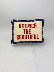 VTG Handmade Pillow America the Beautiful / estate of astronaut Charles Conrad. - Picture 1 of 6