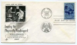 1155 Employ the Handicapped ArtCraft FDC - Imagen 1 de 1