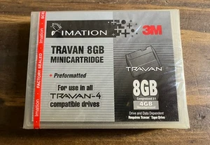 3M IMATION TRAVAN Minicartridge Preformatted 8GB Compressed 4GB Uncompressed NEW - Picture 1 of 3