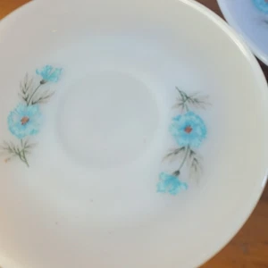 5 Feuerkönig blau Bonnie Bachelor Boutonniere Kornblume Untertasse Teller Schale Vintage - Bild 1 von 15