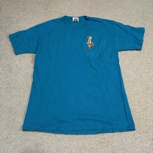 Vintage 90s Winnie the Pooh Tigger the Tiger Embroidered Tee Shirt Size L - Picture 1 of 7