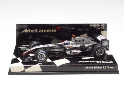 MINICHAMPS 1:43 McLAREN MERCEDES MP4-19B D. COULTHARD MC#58 "West" - Image 1 of 4