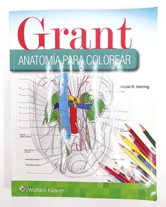 Grant Anatomía para colorear, Paperback by Herring, Nicole R., Ph.D., NEW - Imagen 1 de 3
