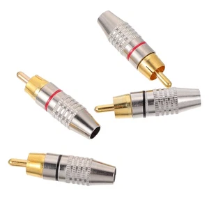 Conector de cable de audio de 4 piezas conectores de cable de altavoz enchufes de pasador para - Imagen 1 de 12