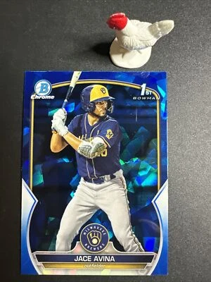 2023 Bowman Sapphire Baseball Jace Avina 1st Bowman #BCP-150 Brewers  - Image 1 of 2