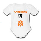 CAMBRIDGE FOR LIFE Babygrow Baby vest grow bodysuit Cute Football UNITED