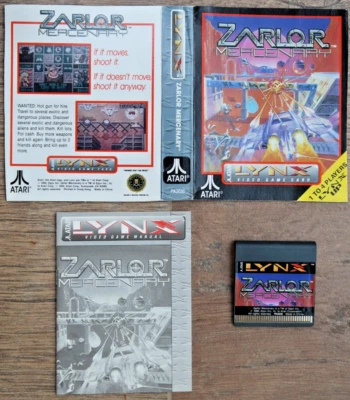 Atari Lynx Game - Zarlor Mercenary  ( PA2030 ) with Game Manual - Fully Tested - Image 1 of 4