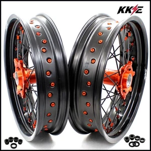 Llantas KKE 17"" Supermoto para buje KTM EXC SX SXF XC XCF XCW EXCF 125-530CC - Imagen 1 de 13