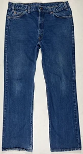 Jeans Levi’s 517 arancione linguetta blu made in USA vintage denim uomo taglia 40x34 - Foto 1 di 19