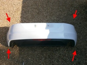 PARAGOLPES TRASERO AUDI TT TTS S LINE IBIS BLANCO ORIGINAL GENUINO 67 K MILLAS MK2 8J OEM - Imagen 1 de 24