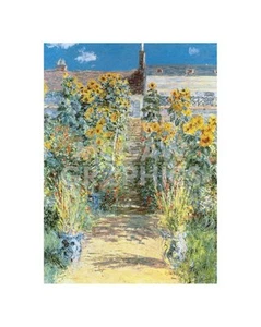 The Garden at Vetheuil 1881, Claude Oscar Monet, Wall Decor Art Print 20" x 16" - Picture 1 of 2