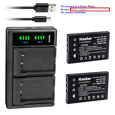 Carregador Kastar Battery LTD2 para câmera SAMSUNG SLB-1137 e Samsung Digimax V700 - Imagem 1 de 4