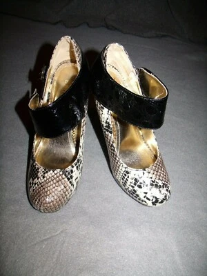 Mujer Bambú Olisa Stiletto Piel Serpiente Estampado Zapatos Talla 7 Foto 1 de 4