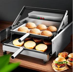 Non-Stick Burger Bun Maker Commercial Hamburger Baking Tool 50℃~300℃ Control - Picture 1 of 10