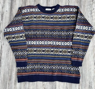 Vintage Bugle Boy Co. Womens Ramie Sweater  Multicolored Size Medium - Image 1 of 4