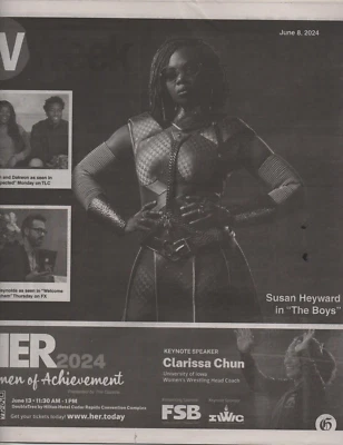 TV Week Magazine June 8 2024 Susan Heyward The Boys Jeffrey Dean Morgan - Image 1 of 3