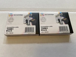 (2 Pack) LD Reman Replacement for Epson 68 T0681 T068120 Black Ink CX5000 CX6000 - Picture 1 of 1