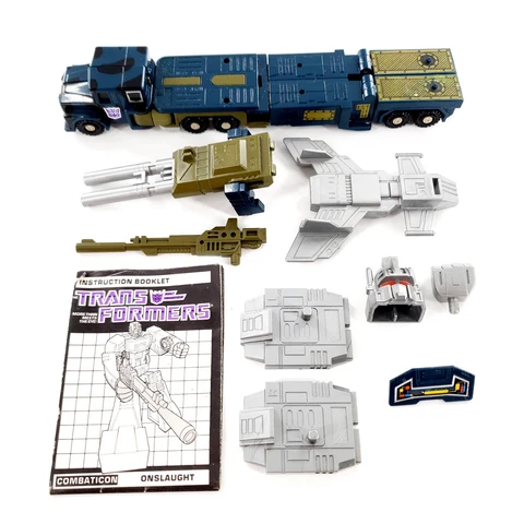 Vtg Transformers G1 Combaticon Onslaught Action Figure Near Complete Cover