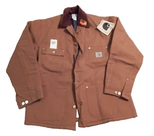 Carhartt Jacket Men's 42 Brown Duck Blanket Lined Deadstock 6BLC Tags (1) - Picture 1 of 15