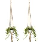 Upgrade Your Garden Decor with Vintage Hemp Rope Plant Hanger Set Set of 6