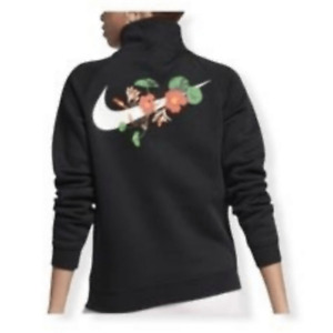 Nike Quarter Zip Floral Accent Sweatshirt-Top