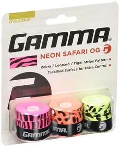 Gamma Sports Neon Safari Overgrip Tennis Pickleball Badmiton Racchetta Sport O... - Foto 1 di 1