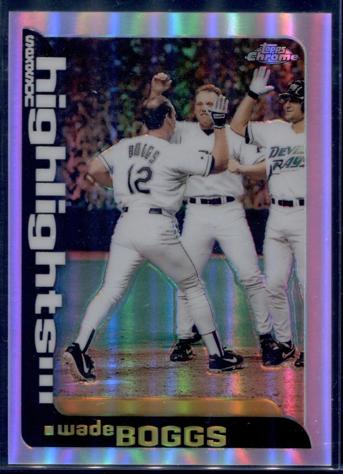 2000 Topps Chrome Refractor #458 Wade Boggs TB Rays Yankees HOF - Image 1 of 1