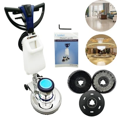 110V Floor Cleaning＆Polishing Machine Floor Scrubber Buffer Heavy Duty Polisher - Image 1 of 4