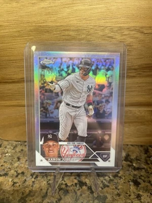 2023 Topps Chrome Lids Mitchell & Ness Design Aaron Judge #23-2 Refractor 18/99 - Image 1 of 2