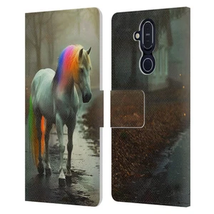 OFFICIAL HAROULITA MIX ART ANIMALS LEATHER BOOK WALLET CASE FOR NOKIA PHONES - Picture 1 of 21