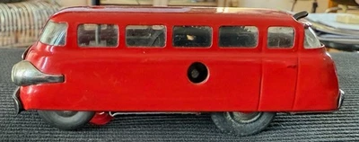 Schuco Varianto-Bus 3044, rot,   Blechspielzeug,  Made in Western Germany - Bild 1 von 4