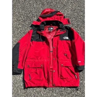VTG 90s The North Face Gore-Tex Mountain Guide Ski Jacket Mens XL Red Black - Image 1 of 4