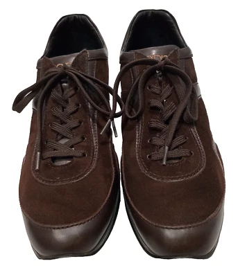 TOD'S Women's Brown Leather Lace Up Shoes Size 8.5 EU 39 - Image 1 of 4