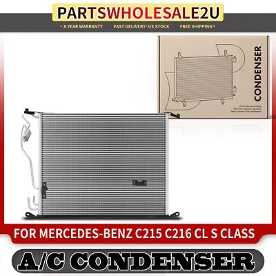 A/C Condenser Parallel Flow w/ Bracket for Mercedes-Benz CL500 CL600 S350 S600 - Image 1 of 4