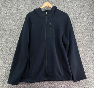 Wind River T-Max Heat Hooded Fleece Jacket Hoodie Blue Mens Sz L Pockets - Photo 1/4