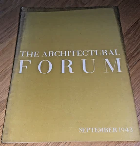 Sep 1943 ARCHITECTURAL FORUM- U.S Naval Training Center/ Maritime School/ Macy's - Picture 1 of 12