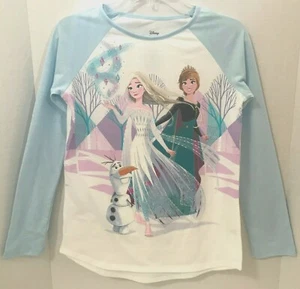 Disney Frozen II Elsa Anna Olaf Frozen Forest L/S Fashion T-Shirt XL(14/16) NEW - Picture 1 of 5