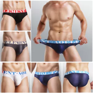 2/1 PCS Mens Ice Silk Briefs Boxer Shorts Trunks Bikini Pouch Underwear Panties - Picture 1 of 21