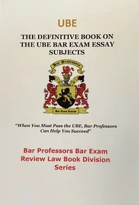 UBE Essay Bar Exam Review Book for Repeat & 1st Bar Exam Takers 2026 - Picture 1 of 1