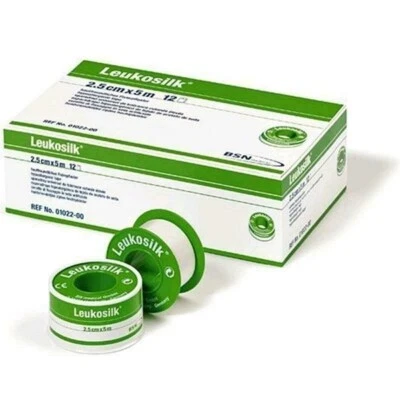 BSN MEDICAL 12 x Leukosilk 9,2m x 2,5cm **ORIGINAL** BSN **weißes Pflaster **Sonderpreis**