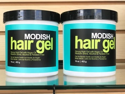 MODISH Hair Gel, Strong Hold with Argan Oil, Alcohol FREE,  16.oz - Image 1 of 4