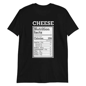 Camiseta Información Nutricional Queso Dieta Alimentos Regalo Camiseta - Imagen 1 de 8