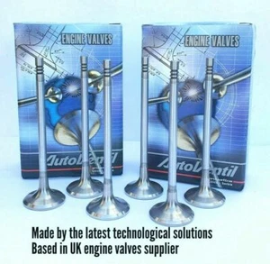 6 EXHAUST VALVES FOR Cruze Orlando Astra Corsa Z14XEP A14XER X10XE Z10XE LUJ EX - Picture 1 of 3