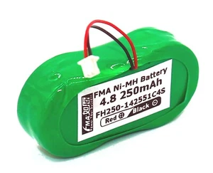 Batería Recargable Ni-MH 4.8V 250mAh para Teléfono Inalámbrico T334 Botón Celda - Imagen 1 de 16