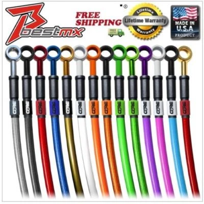 Kit línea freno delantero (2 líneas) personalizado para 2000 2003 Suzuki GSXR750 CF2007 Foto 1 de 4