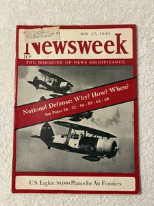 NEWSWEEK MAGAZINE 1940 May 27 German Blitzkrieg; National Defense Preparations - Bild 1 von 18