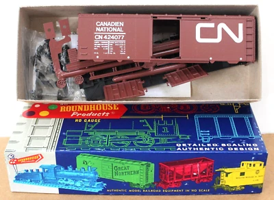 Roundhouse 1066 HO 40' AAR Box Car kit CN 424077 NIB - Image 1 of 2
