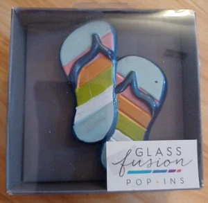 Demdaco Glas Fusion Pop Ins Flip Flops Lori Siebert Streifen - Bild 1 von 3