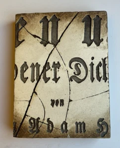 SID DICKENS MEMORY BLOCK GERMAN SCRIPT - RETIRED 1998 - Picture 1 of 6